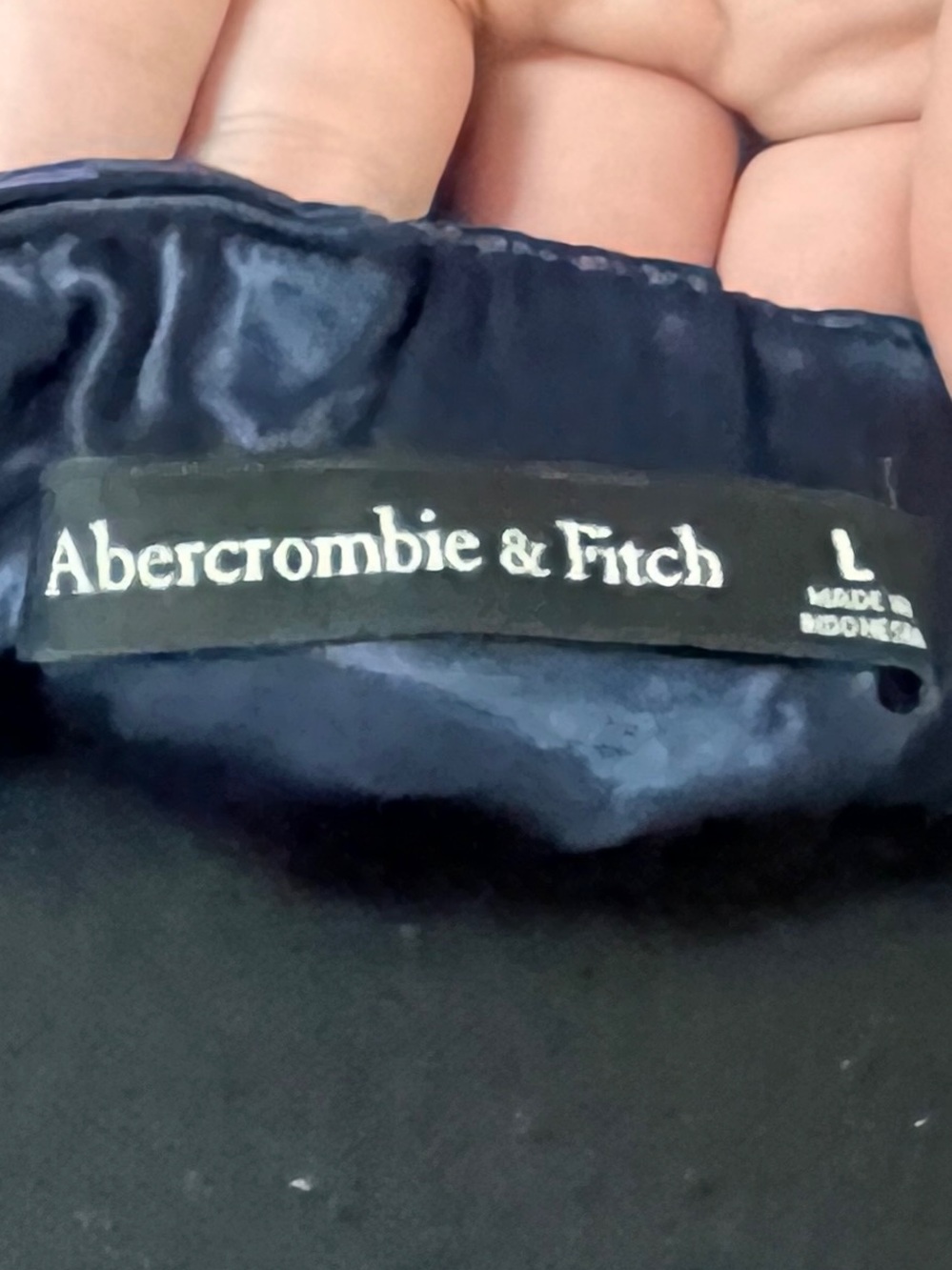 Abercrombie & Fitch Strapless Trapeze Maxi Dress Satin Elegant Minimalist Sz XL - Picture 6 of 8